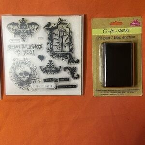 Halloween Stamp Set with Ink Pad